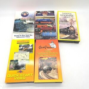 Lionel RailKing GarGraves Model Train VHS Lot 5 Instructional Documentary Tapes
